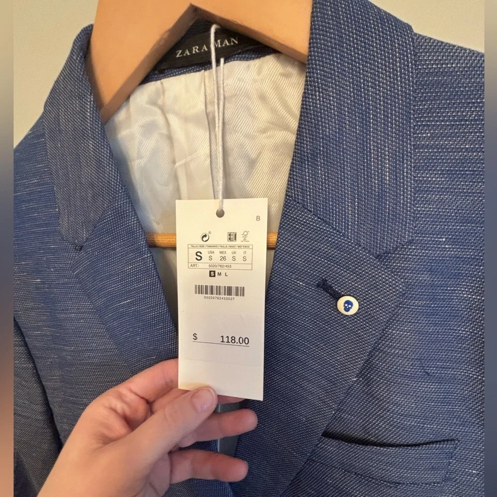 Zara Men's Blazer Casual Suit Jacket MSRP $118